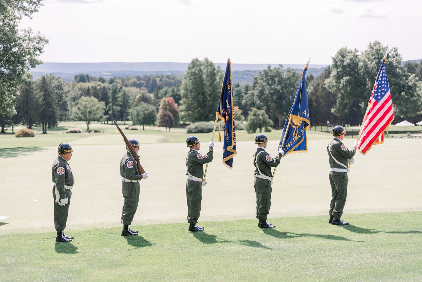 Past tournament — patriotic ceremony