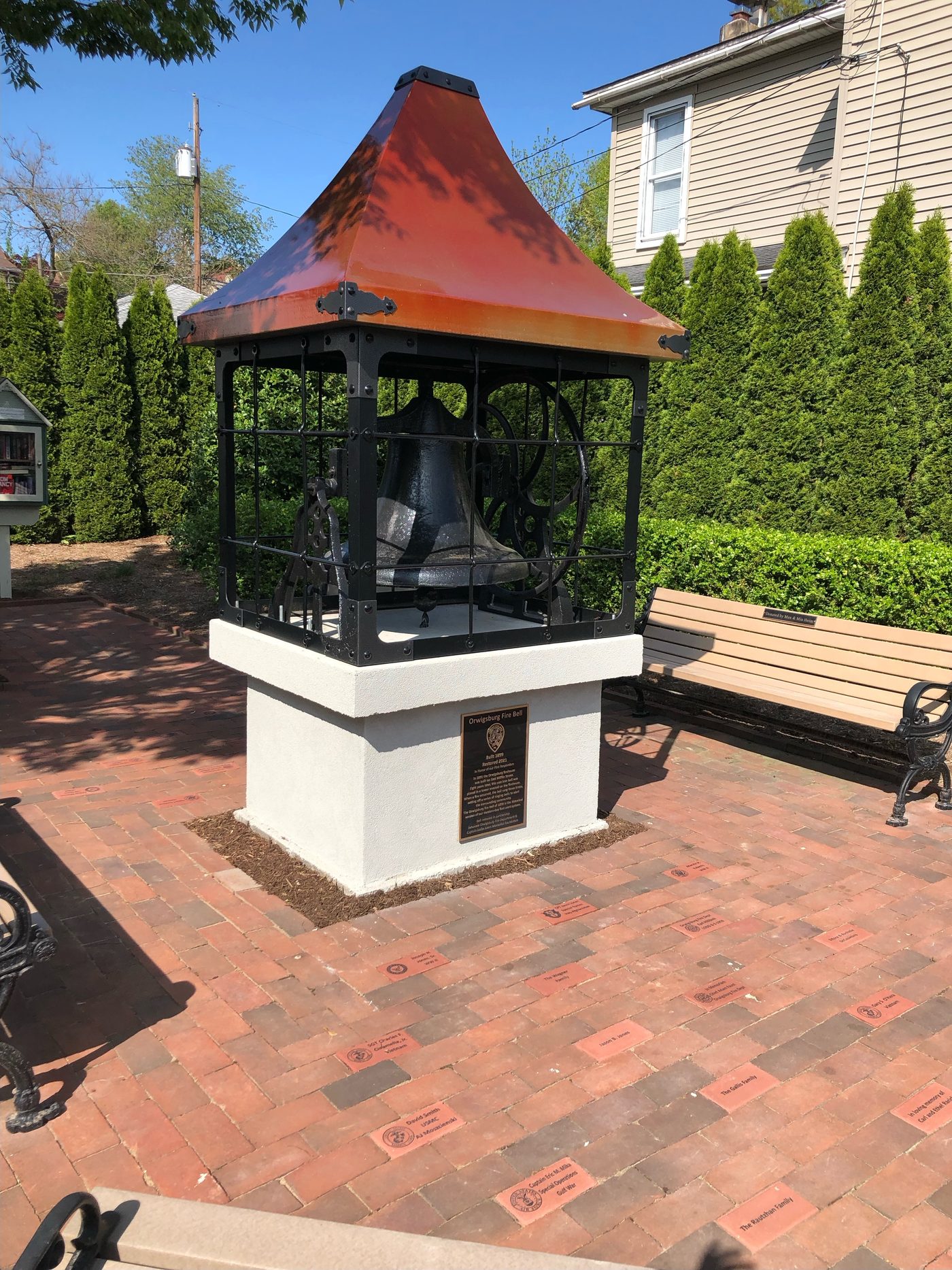 Memorial bell honoring Jason